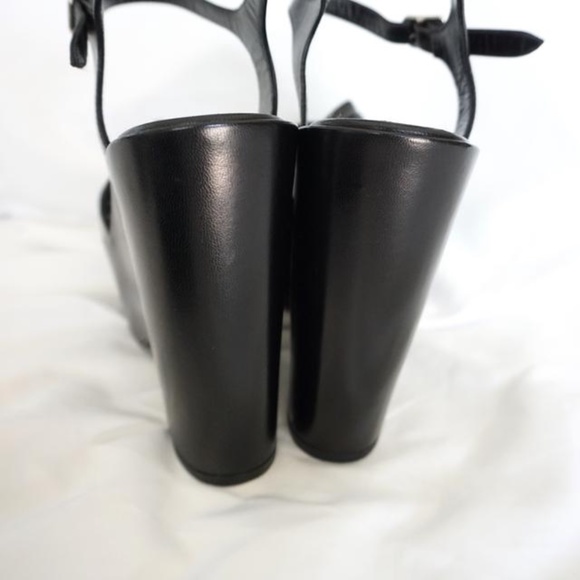 Saint Laurent Black Candy Paris Ysl Leather 85 Tie - Picture 4 of 11